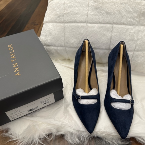 Ann Taylor Heels-Never Worn/Beautiful Suede Shoes - Picture 2 of 6